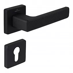 Ручка дверная CEBI GREN PC24 черный матовый (с накладкой PZ)