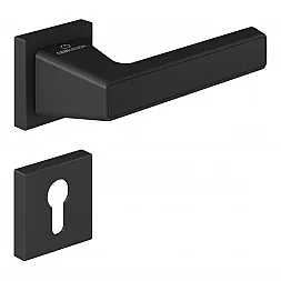 Ручка дверная CEBI PURE PC24 черный матовый (с накладкой PZ)