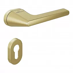 Ручка дверная CEBI TALIA PC35 матовое золото (с накладкой PZ)