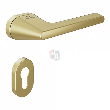 Ручка дверная CEBI TALIA PC35 матовое золото (с накладкой PZ)