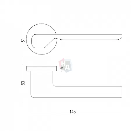 Ручка дверная MVM BRAILLE Z-1811 SC сатин хром