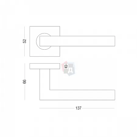 Ручка дверная MVM TOTAL S-1137 BLACK черный