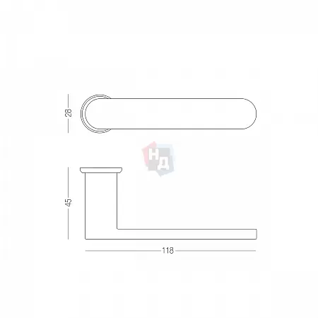 Ручка дверная MVM NEAT M-2101 BLACK черный