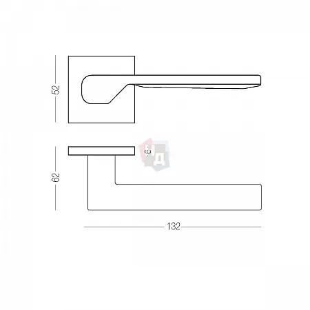 Ручка дверная MVM MOTION Z-1811/E20 BLACK черный