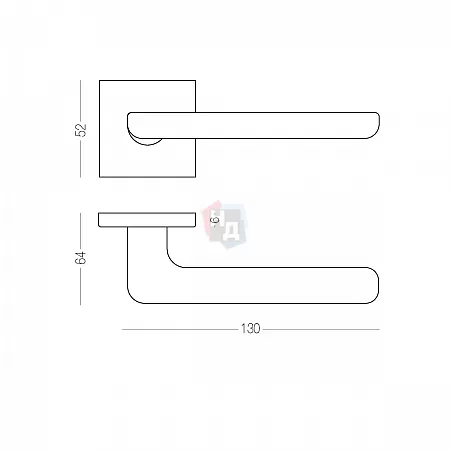 Ручка дверная MVM SERENITY Z-1809/E20 SC сатин хром