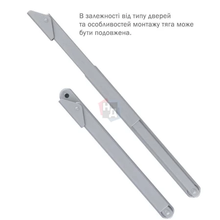 Тяга доводчика стандартная Abloy DC197 серебристый