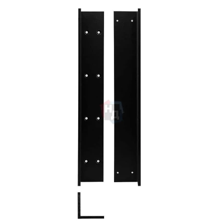 Монтажная пластина ABLOY BLACK (RAL9004) угловая для доводчика DC630G