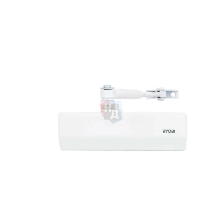 Доводчик дверной накладной RYOBI D-1554 EN2/3/4 GLOSSY_WHITE белый стандартная тяга (80кг)