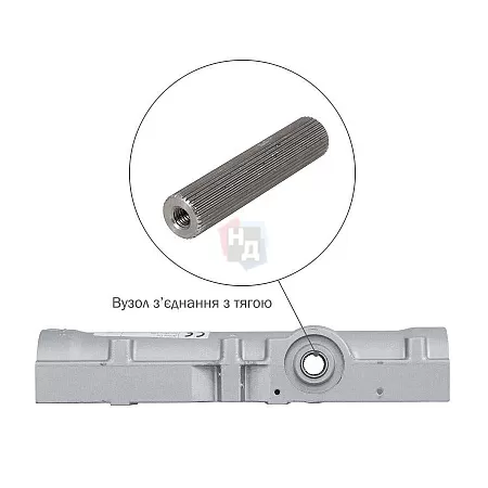 Доводчик дверной накладной ABLOY DC335 EN3-5 BC BROWN коричневый без тяги (100кг)