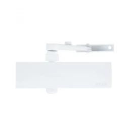 Доводчик дверной накладной RYOBI LIM D-1200 EN2/3/4 WHITE белый стандартная тяга (80кг)