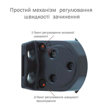 Доводчик дверной накладной RYOBI D-1554 EN2/3/4 GREY_ANTHRACITE серый универсальная тяга (80кг)