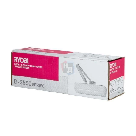 Доводчик дверной накладной RYOBI DS-3550 EN2-5 BLACK черный стандартная тяга (100кг)