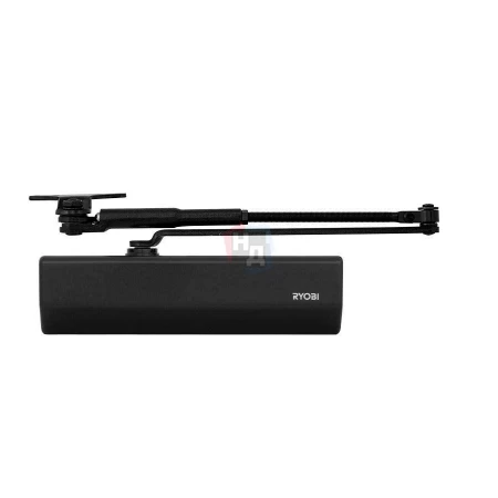 Доводчик дверной накладной RYOBI DS-2055P EN4 BC BLACK черный параллельная тяга (80кг)