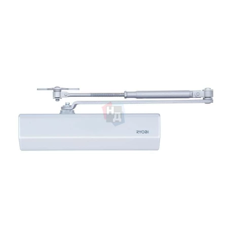 Доводчик дверной накладной RYOBI D-2550 EN1-4 BC SILVER хром универсальная тяга (80кг)
