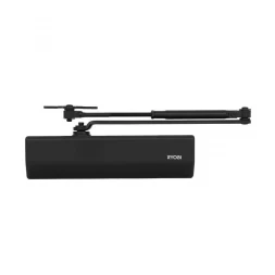 Доводчик дверной накладной RYOBI D-2550 EN1-4 BC BLACK черный универсальная тяга (80кг)