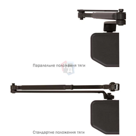 Доводчик дверной накладной RYOBI D-3550 EN2-5 DARK_BRONZE коричневый универсальная тяга (100кг)