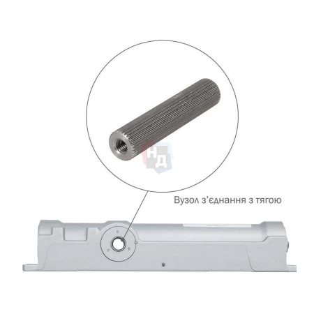 Доводчик дверной накладной ABLOY DC250 EN1-6 BC ALUMINIUM серый без тяги (120кг)