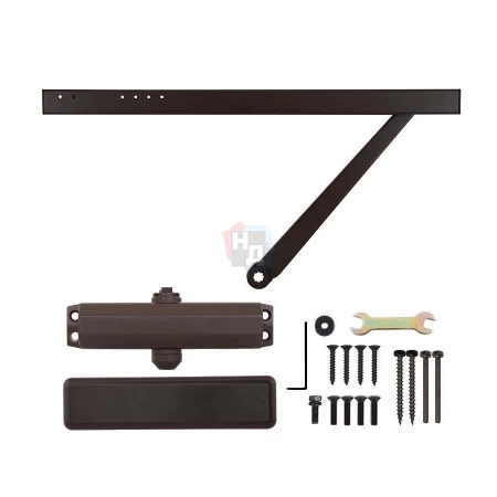Доводчик дверной накладной RYOBI S-8850T EN2 DARK_BRONZE коричневый скользящая тяга (45кг)