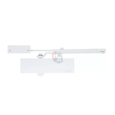 Доводчик дверной накладной RYOBI LIM D-1200 EN2/3/4 BC WHITE белый универсальная тяга (80кг)