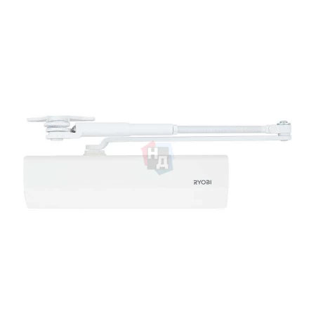 Доводчик дверной накладной RYOBI DS-2055P EN4 BC GLOSSY_WHITE белый параллельная тяга (80кг)