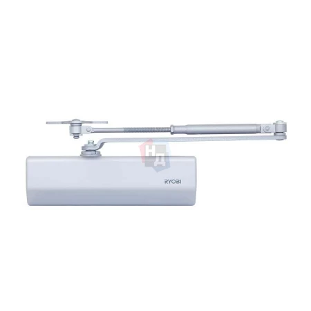Доводчик дверной накладной RYOBI D-1554 EN2/3/4 SILVER хром универсальная тяга (80кг)