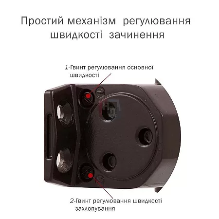 Доводчик дверной накладной RYOBI DS-2550 EN1-2 BC DARK_BRONZE коричневый скользящая тяга (45кг)