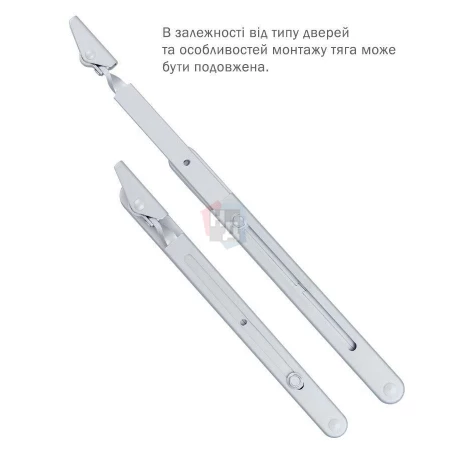 Тяга доводчика стандартная Abloy DC190 серебристый