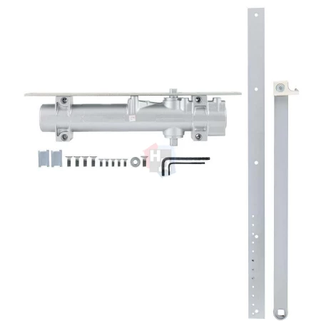 Доводчик дверной врезной RYOBI CO-154 EN4 ALUMINIUM серый скользящая тяга (85кг)