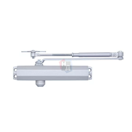 Доводчик дверной накладной RYOBI D-2005V EN3/4/5 BC SILVER хром универсальная тяга (100кг)