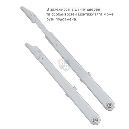 Тяга доводчика стандартная Abloy DC191 серебристый с фиксацией