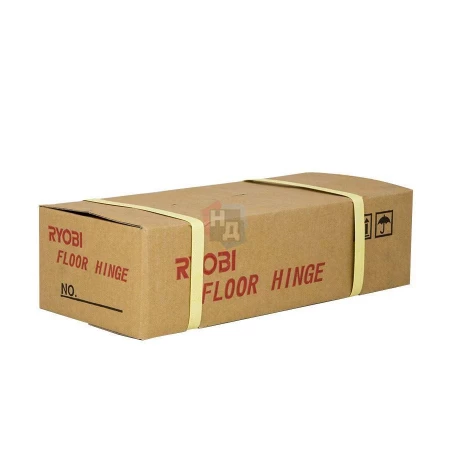 Доводчик дверной напольный RYOBI S-402 EN6 черный, хром матовый без петель (120кг)