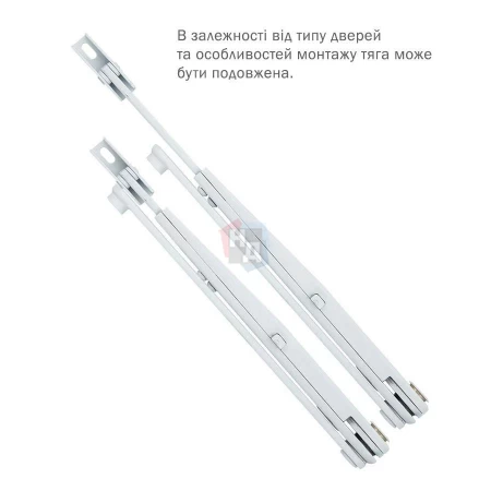 Тяга доводчика стандартная Abloy DC191 белый с фиксацией