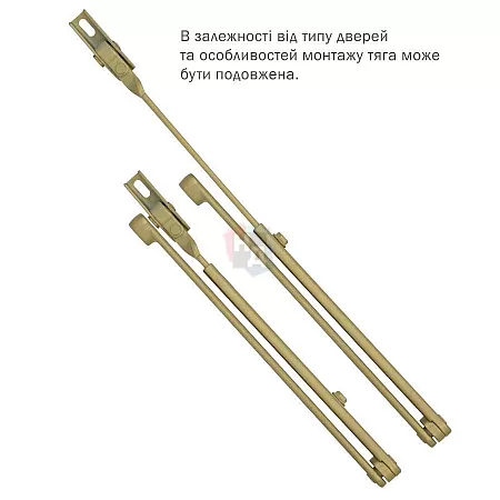 Тяга доводчика стандартная Abloy DC190 латунь
