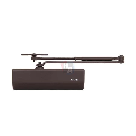 Доводчик дверной накладной RYOBI D-1554 EN2/3/4 DARK_BRONZE коричневый универсальная тяга (80кг)