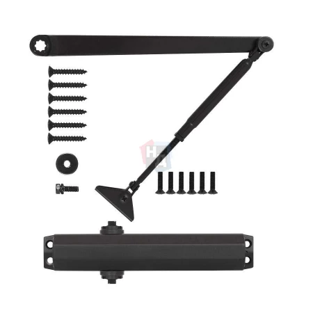 Доводчик дверной накладной RYOBI D-2005V EN3/4/5 BC GREY_ANTHRACITE серый стандартная тяга (100кг)