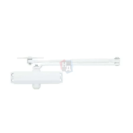 Доводчик дверной накладной RYOBI 8803 EN2/3 GLOSSY_WHITE белый универсальная тяга (65кг)