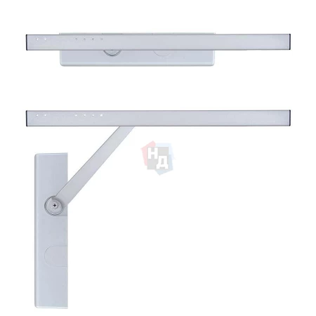Доводчик дверной накладной RYOBI DS-2550 EN1-2 BC SILVER хром скользящая тяга (45кг)