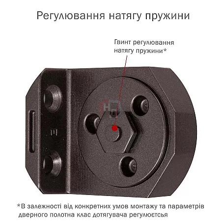 Доводчик дверной накладной RYOBI DS-3550 EN2-5 DARK_BRONZE коричневый стандартная тяга (100кг)