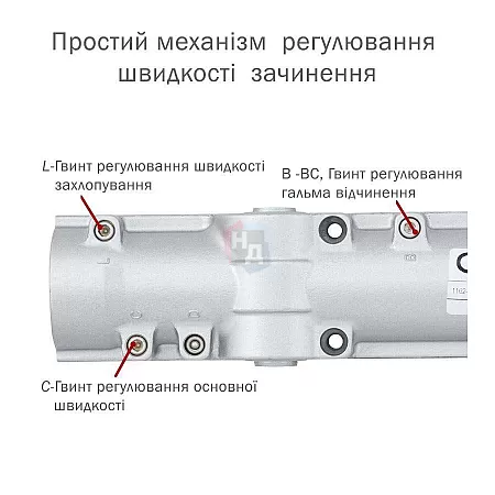 Доводчик дверной накладной ABLOY DC330 EN1-4 BC ALUMINIUM серый без тяги (80кг)