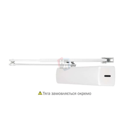 Доводчик дверной накладной ABLOY DC247 EN5-7 BC WHITE белый без тяги (160кг)