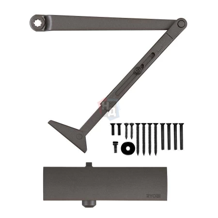 Доводчик дверной накладной RYOBI LIM D-1200 EN2/3/4 METALLIC_BRONZE коричневый стандартная тяга (80кг)