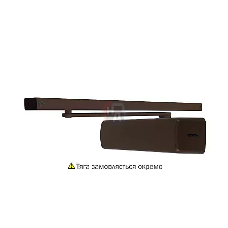 Доводчик дверной накладной ABLOY DC250 EN1-6 BC BROWN коричневый без тяги (120кг)