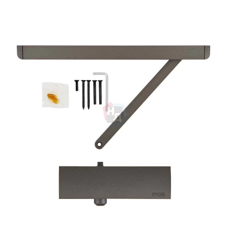 Доводчик дверной накладной RYOBI LIM DS-1200T EN2 METALLIC_BRONZE коричневый скользящая тяга (40кг)