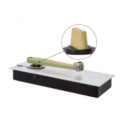 Доводчик дверной напольный RYOBI S-402 EN6 черный, хром матовый петли для металлических/алюминиевых/деревянных дверей (120кг)
