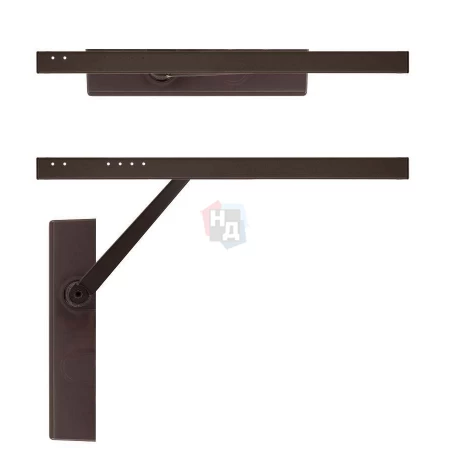 Доводчик дверной накладной RYOBI DS-2050T EN3 BC DARK_BRONZE коричневый скользящая тяга (60кг)
