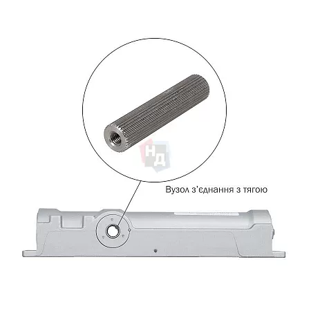 Доводчик дверной накладной ABLOY DC250 EN1-6 BC BROWN коричневый без тяги (120кг)