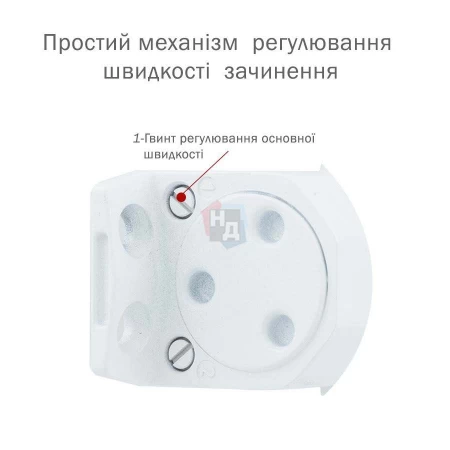 Доводчик дверной накладной RYOBI DS-2055P EN4 BC GLOSSY_WHITE белый параллельная тяга (80кг)