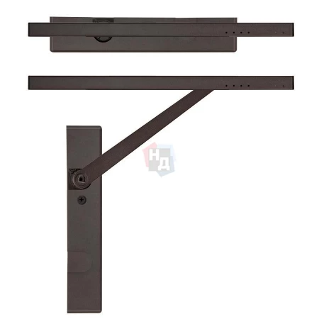 Доводчик дверной накладной RYOBI DS-4550 EN4 DARK_BRONZE коричневый скользящая тяга (80кг)
