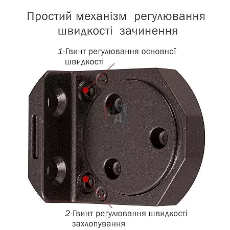 Доводчик дверной накладной RYOBI DS-3550 EN2-5 DARK_BRONZE коричневый стандартная тяга (100кг)