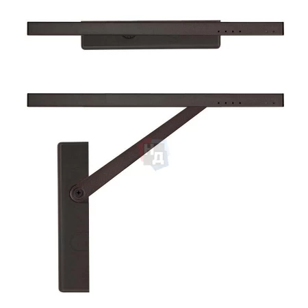 Доводчик дверной накладной RYOBI DS-3550 EN1-3 DARK_BRONZE коричневый скользящая тяга (65кг)